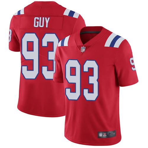 New England Patriots Football #93 Vapor Limited Red Men Lawrence Guy Alternate NFL Jersey->new england patriots->NFL Jersey